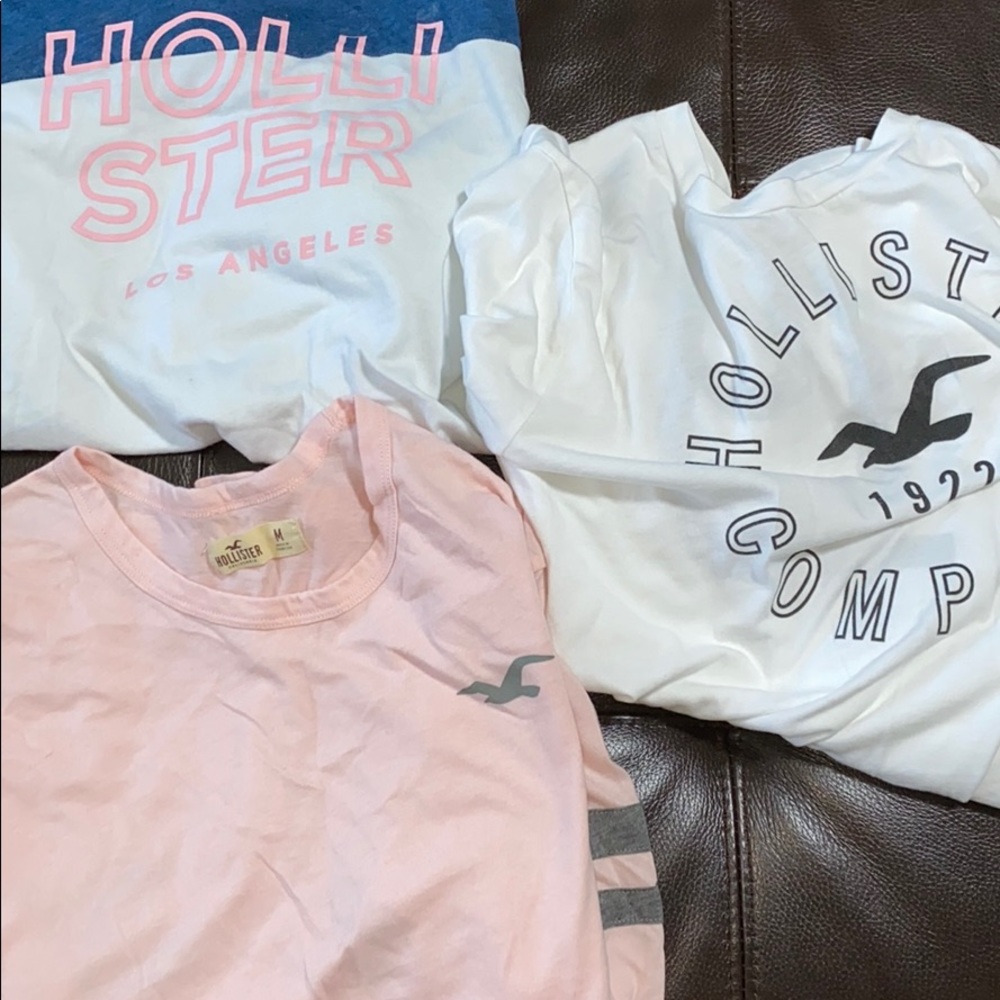 three piece Hollister longslevee shirts
